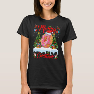 Doughnuts  Lights Xmas Tree Santa Doughnut Christm T-Shirt