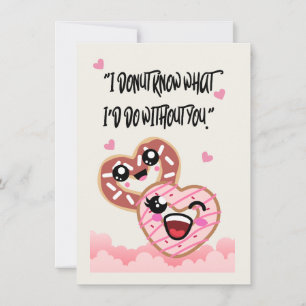 doughnuts love valentine holiday card