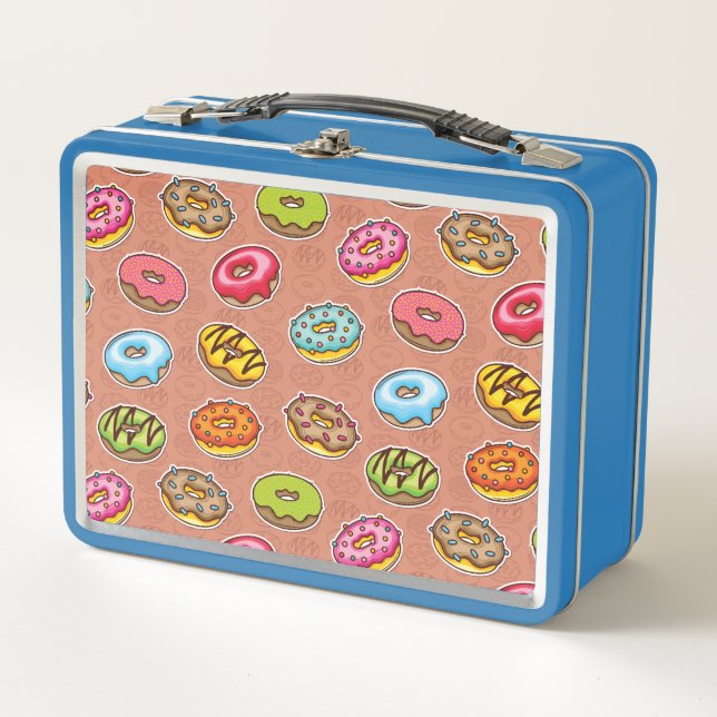 Doughnuts  metal lunch box (Front)