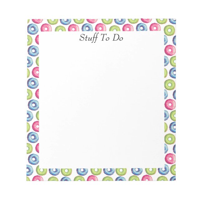 Doughnuts! Notepad (Front)