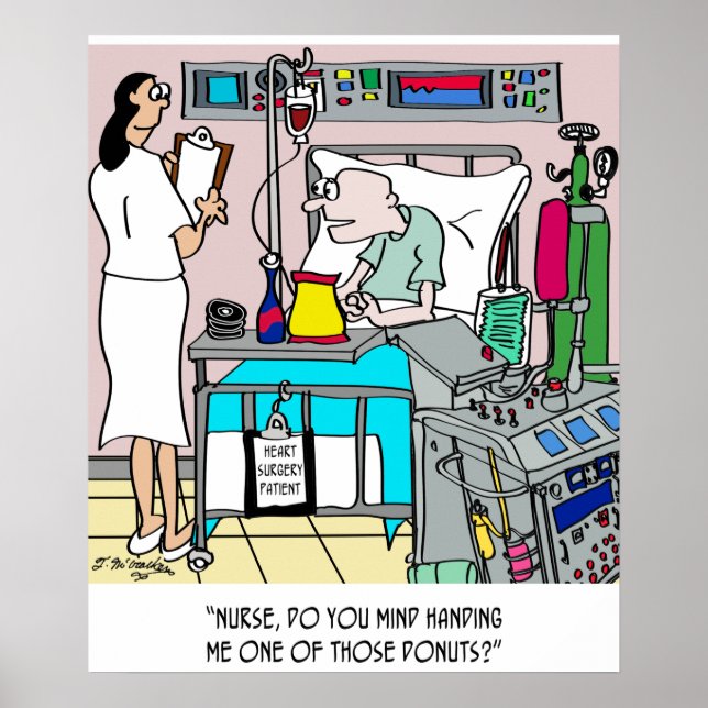 Doughnuts on the Cardiac Ward Poster (Front)