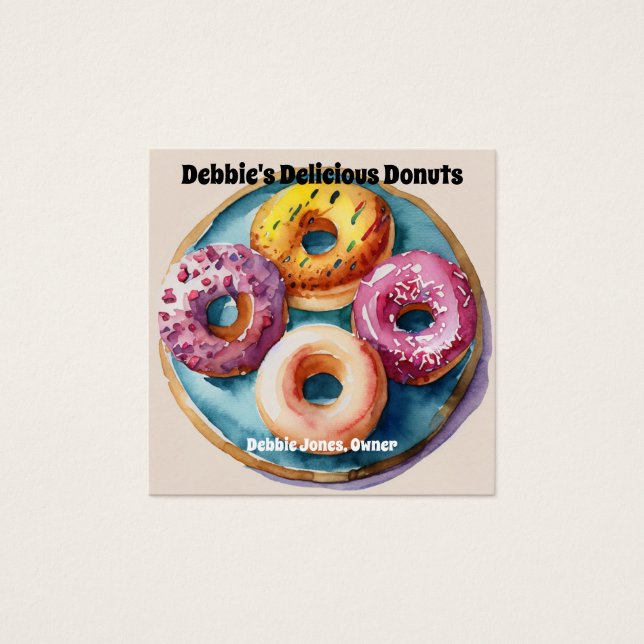 Doughnuts or Bakery Business Card (Front)