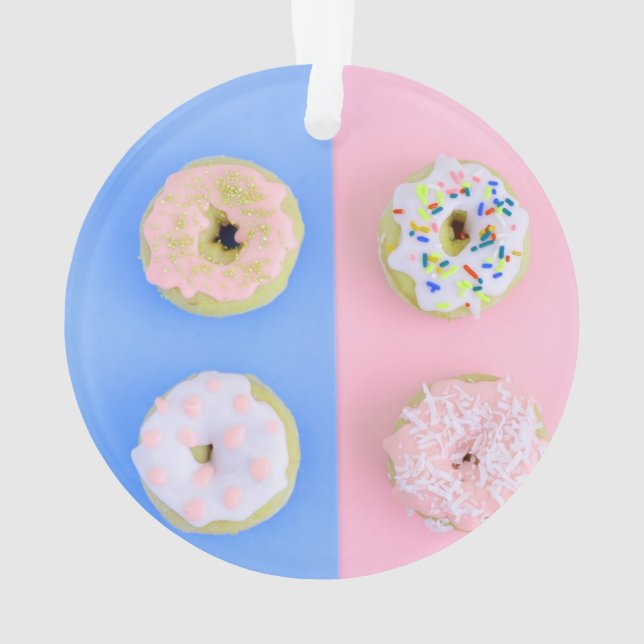Doughnuts pastel ornament (Back)