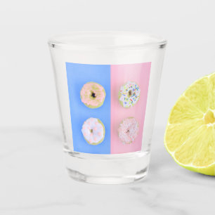 Doughnuts pastel shot glass