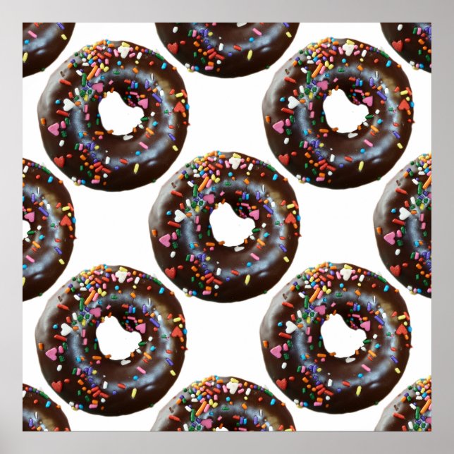 Doughnuts Pattern Poster (Front)