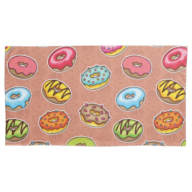 Doughnuts  pillowcase (Front-Left)