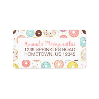 Doughnuts Return Address Labels