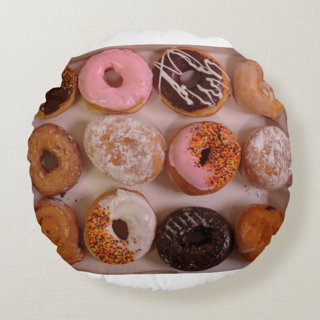 Doughnuts! Round Cushion (Front)