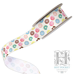 Doughnuts Satin Ribbon