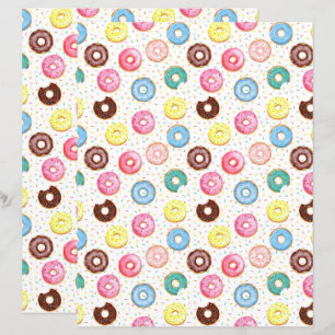 Doughnuts Scrapbook Paper