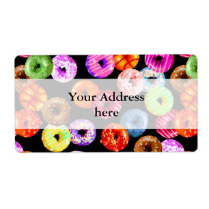 Doughnuts seamless pattern + your backgr. & ideas