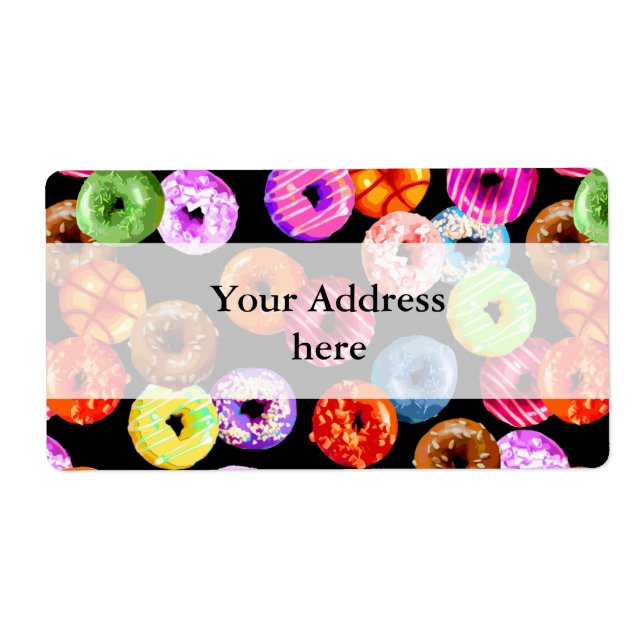 Doughnuts seamless pattern + your backgr. & ideas (Front)