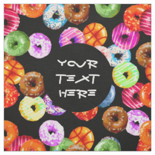 Doughnuts seamless pattern + your backgr. & ideas fabric