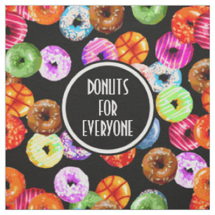 Doughnuts seamless pattern + your backgr. & ideas fabric