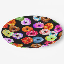 Doughnuts seamless pattern + your backgr. & ideas