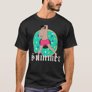 Doughnuts Summer T animal birthday pastries T-Shirt