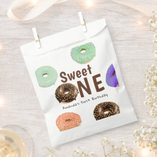 Doughnuts Sweet One 1st Birthday Favour Bag