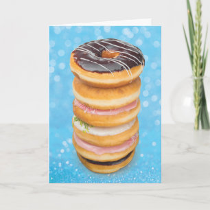 Doughnuts-Time to Eat More Hole Foods Birthday Card