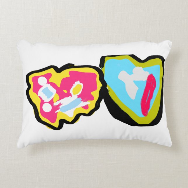 Doughnuts valentine  decorative cushion (Front)