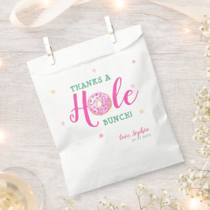 Doughnuts Watercolor Thanks A Hole Bunch Thank You Favour Bag