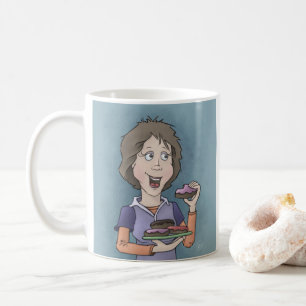 Doughnuts with sprinkles Two-Tone coffee mug