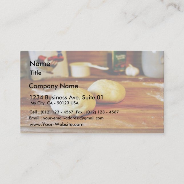Doughs For Pizza Business Card (Front)