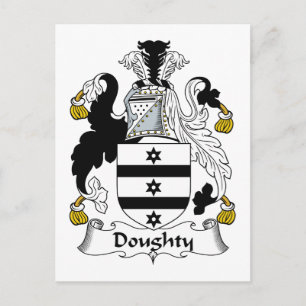 Doughty Family Crest Postcard