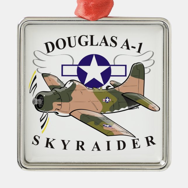 douglas a-1 skyraider metal ornament (Front)