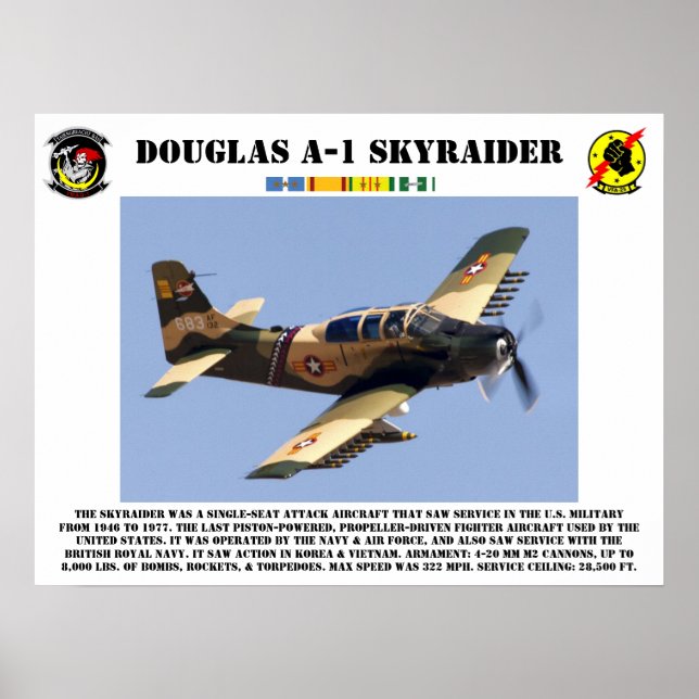 Douglas A-1 Skyraider Poster (Front)