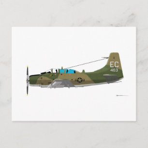 Douglas A-1E Skyraider Postcard