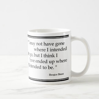 Douglas Adams Travel Quotes Coffee Mug