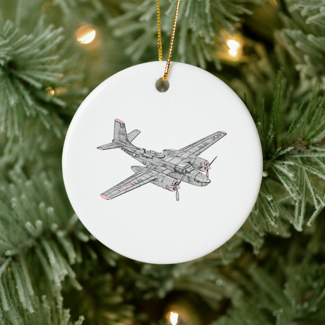 Douglas B-26 Invader Ceramic Ornament (Tree)