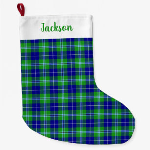 Douglas Clan Tartan Plaid Scottish Pattern Large Christmas Stocking