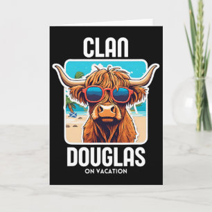 Douglas Clan Vacation Scottish Family Name Party  Card