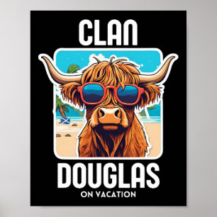 Douglas Clan Vacation Scottish Family Name Party Poster