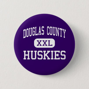 Douglas County - Huskies - High - Castle Rock 6 Cm Round Badge