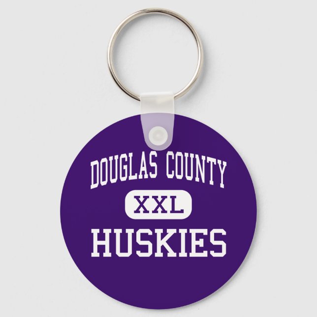 Douglas County - Huskies - High - Castle Rock Key Ring (Front)