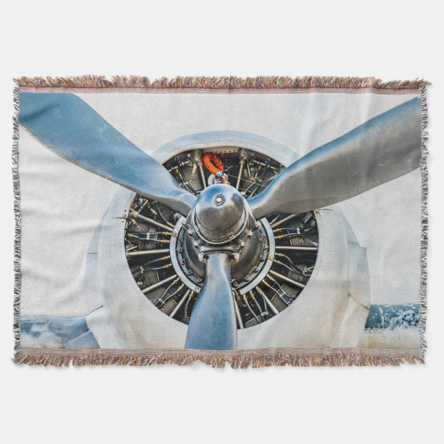 Douglas DC-3 Aircraft. Propeller Throw Blanket (Front)