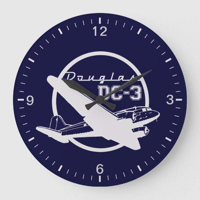 Douglas DC-3 Large Clock (Front)