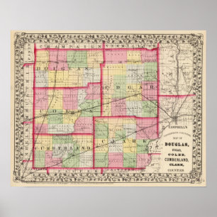 Douglas, Edgar, Coles, Cumberland, Clark counties Poster