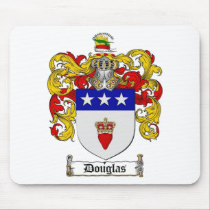 DOUGLAS FAMILY CREST -  DOUGLAS COAT OF ARMS MOUSE PAD