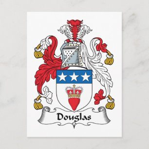 Douglas Family Crest Postcard
