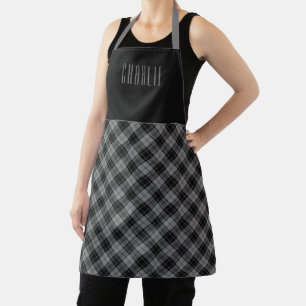 Douglas Grey Clan Tartan Scottish Plaid Apron