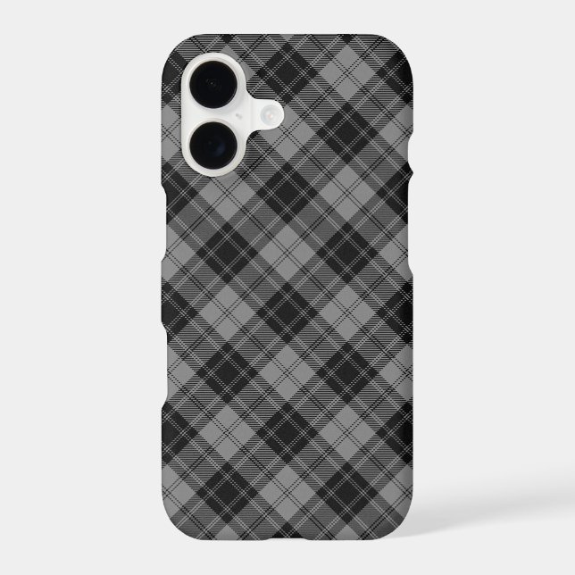 Douglas Grey Tartain Plaid Black Gray (Back)
