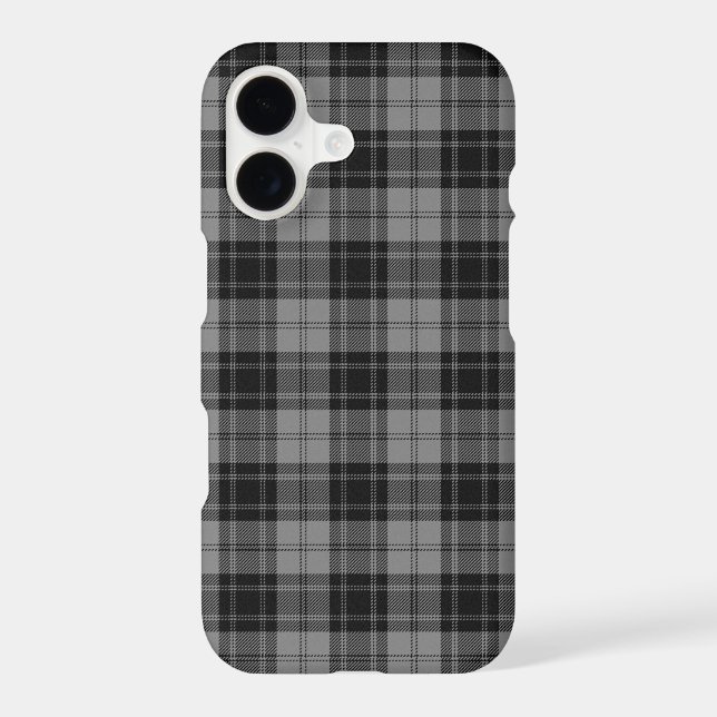 Douglas Grey Tartain Plaid Black Grey (Back)