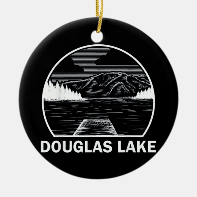 DOUGLAS LAKE TENNESSEE CERAMIC ORNAMENT (Front)