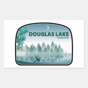 Douglas Lake Tennessee Deer Rectangular Sticker