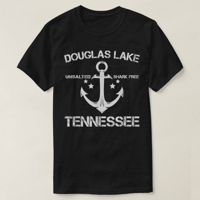 DOUGLAS LAKE TENNESSEE Funny Fishing Camping Summe T-Shirt (Design Front)
