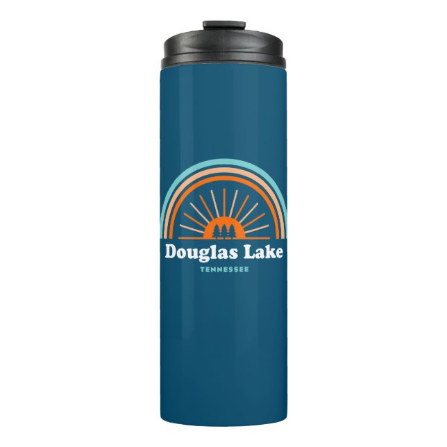 Douglas Lake Tennessee Rainbow Thermal Tumbler (Front)