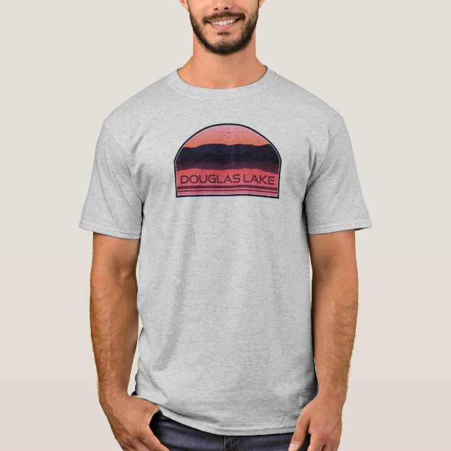 Douglas Lake Tennessee Red Sunrise T-Shirt (Front)